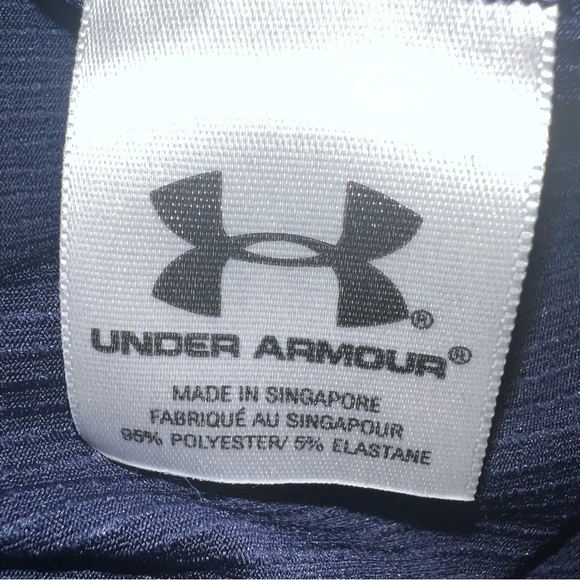 Auburn University Tigers Shirt Mens Small Blue Under Armour Polo - Picture 8 of 9